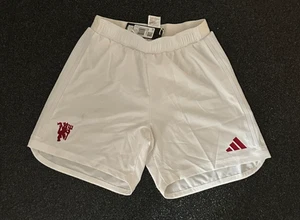 Pantalones Cortos Adidas Player Issue Manchester United Visitante - Blanco - Medianos - Imagen 1 de 2