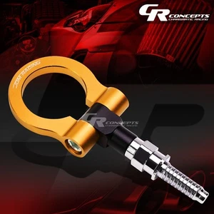 7" ORANGE BILLET ALUMINUM BOLT-ON FRONT/BACK TOW HOOK FOR 97-06 BMW 3/5/7 SERIES - Foto 1 di 5