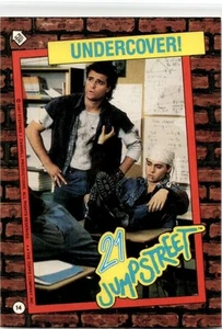 Adesivo Topps 21 Jump Street 1987 sotto copertura! - Johnny Depp #14 - Foto 1 di 2