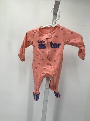 Just One You Size Newborn Girls Long Slv. Romper - Image 1 of 2