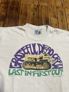 Vintage Grateful Dead Crew Last In First Out 1995 Shirt Size XL Liquid Blue - Picture 1 of 24