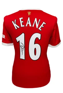 ROY KEANE SIGNED MANCHESTER UNITED FOOTBALL SHIRT COMES WITH COA & SEE PROOF - Picture 1 of 2