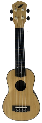 Ukelele for Beginners, Wood Top , Plastic Back - Image 1 of 4