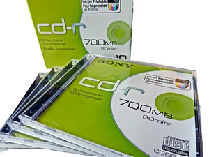 T376 Sony CD-R Recordable Blank Bedruckbar 80Min/700MB Rohling ( 14 Stück ) - Bild 1 von 4