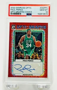 Paul Pierce Auto โ Choice Opti-Graphs | PSA 10 GEM MINT | POP 1 ๐๐ฅ - Picture 1 of 2