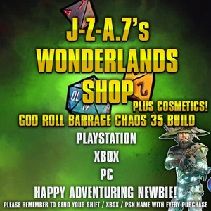 PS/XBOX/PC Tiny Tina's Wonderlands BARRAGE BUILD ASCENDED GOD ROLL SPORCEROR - Bild 1 von 4