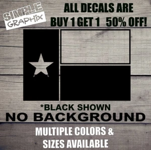 Texas State Flag Vinyl Decal, sticker, Windows, Truck, Car, Toolbox, Outdoors V2 - Picture 1 of 6