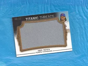 JOSE REYES 2011 TOPPS MARQUEE TITANIC THREADS GOLD GAME USED OVERSIZED JERS #/10 - Picture 1 of 1