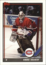 1991-92 Topps Hockey #450 Andre Racicot RC