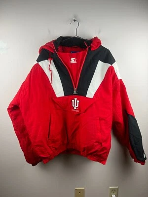 90s Vintage NCAA Starter University Of Indiana Hoosiers  Puffer Jacket Size XL - Image 1 of 4