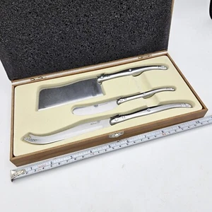 3 Pcs Brandani Cheese Knife Set Boxed Charcuterie  - Picture 1 of 8
