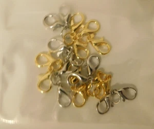 20 NEW LOBSTER CLAW CLASPS FOR YOUR JEWELRY--Easy to open - Picture 1 of 4