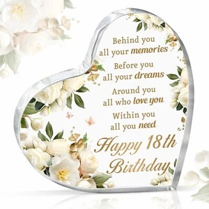 18th Birthday Gifts for Girls 18 Year Old Girl Birthday Gifts - UV Printed Ac... - Picture 1 of 8