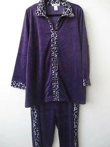 ROAMAN'S DARK PLUM 2PC JACKET & PANTS COMFORT SUIT SET SIZE L - NEW - Picture 1 of 8