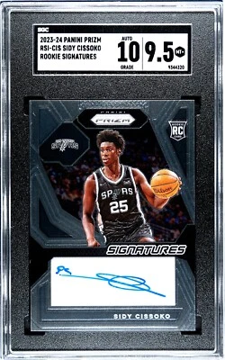 POP 1 Sidy Cissoko PRIZM Basketball Rookie Signatures SGC 9.5 AUTO 10 - Image 1 of 2