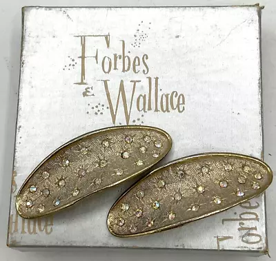 Clips para zapatos vintage MUSI brillantes facetados diamantes de imitación con Forbes y caja Wallace  Foto 1 de 4