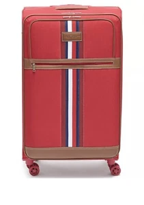 TOMMY HILFIGER Logan 28" Softside Spinner Suitcase Red - Picture 1 of 10