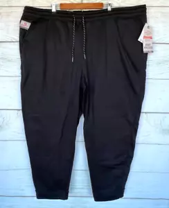Weatherproof Jogger Pants Mens Size 3XL Black Fleece Joggers Comfort Fit New - Picture 1 of 3