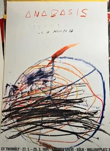 1984 CY TWOMBLY Galerie KARSTEN GREVE KÖLN exhibition Poster ANABASIS WoW !!! - Picture 1 of 16