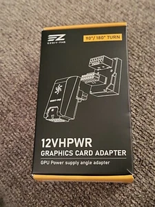 EZDIY-FAB 12VHPWR Graphics Card Adapter - 12+4P - EZDIP189-18 - Black 90° / RVS - Picture 1 of 7