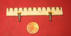 12-krotne ceramiczne listwy lutownicze punkty podparcia lutownicze listwa lutownicza z lat 60-tych 12-biegunowa - Zdjęcie 1 z 2