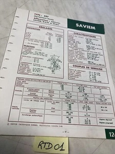 Ficha Técnica Motor Diesel Saviem 597 Equipo Bosch (Saviem Man) - Imagen 1 de 3