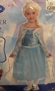 Nuovo - Disney Frozen Sparkly Premier Elsa bambino taglia M-L #358 - abito con mantello. - Foto 1 di 9
