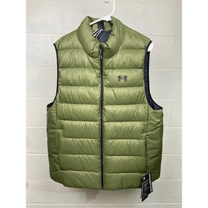 Gilet imbottito Under Armour Legend uomo M verde idrorepellente 600FP nuovo con etichette - Foto 1 di 8