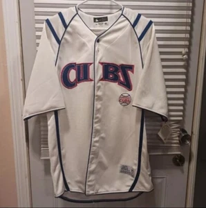 Camiseta deportiva de béisbol TRUEFAN MLB Chicago Cubs cosida con botones para hombre grande nacional - Imagen 1 de 10