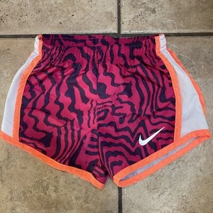 Nike Girls Athletic Shorts Dri Fit Running Training Elastic Waist Purple sz XS 4 - Picture 1 of 5