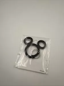 Disney Japan: Mickey Icon Metal Carabiner: BLACK (H2) - Picture 1 of 2