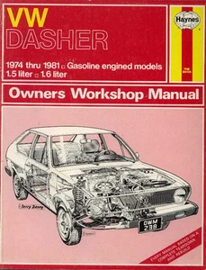 VOLKSWAGEN DASHER 1974-1981 1.5 Liter & 1.6 Liter HAYNES REPAIR MANUAL 238 - Picture 1 of 1