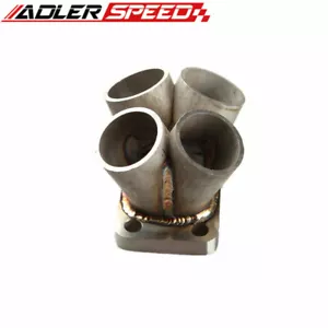 Stainless Steel 4-1 Cylinder Manifold Header Merge Collector T25 T28 Flange - Bild 1 von 5