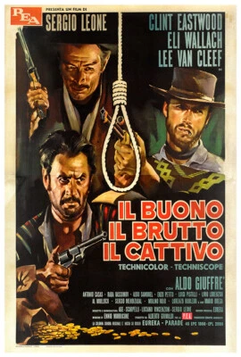 Good The Bad and The Ugly - Italian Version #3 - Clint Eastwood - Movie Poster - Image 1 of 4