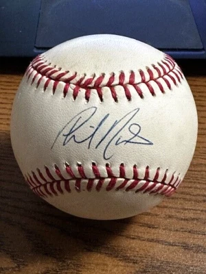 PHIL NEVIN SIGNED AUTOGRAPHED ONL BASEBALL!  Astros, Padres, Tigers, Rangers! - Image 1 of 2