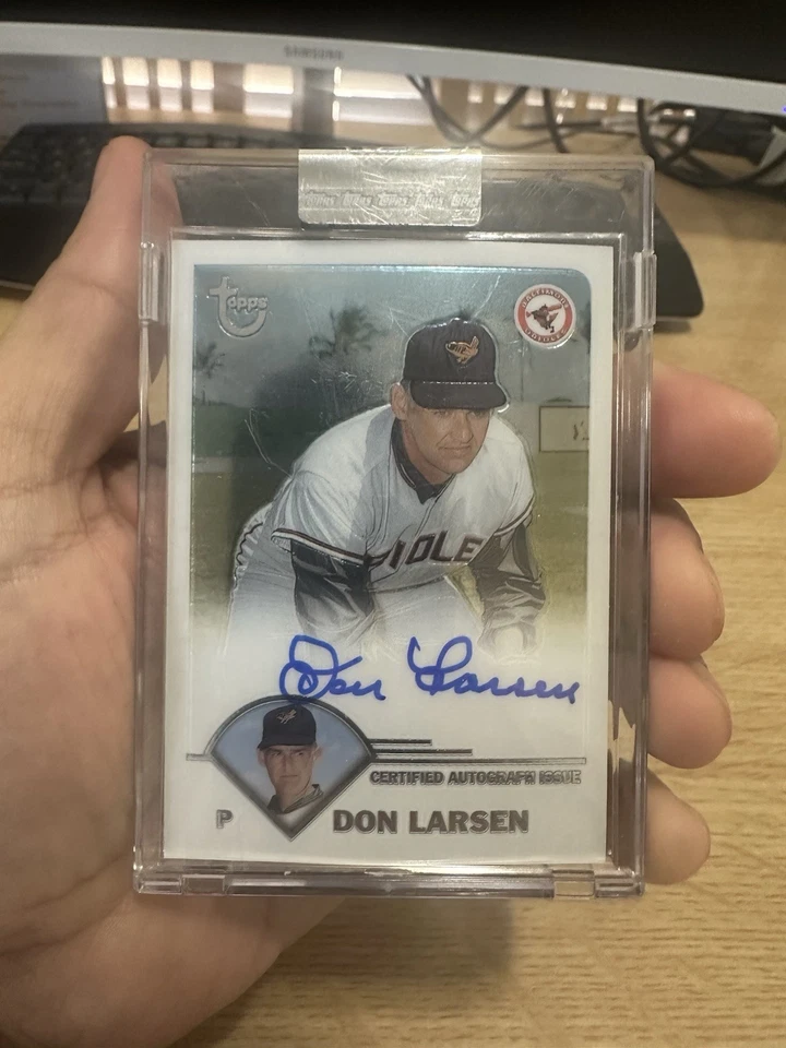 唐·拉森 2003 TOPPS 未流通亲笔签名签名正品 — 第 1/2 张图片