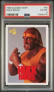 1990 Classic WWF Hulk Hogan "Hulk Rules" #57 PSA 6 The Hulkster Real American - Bild 1 von 3