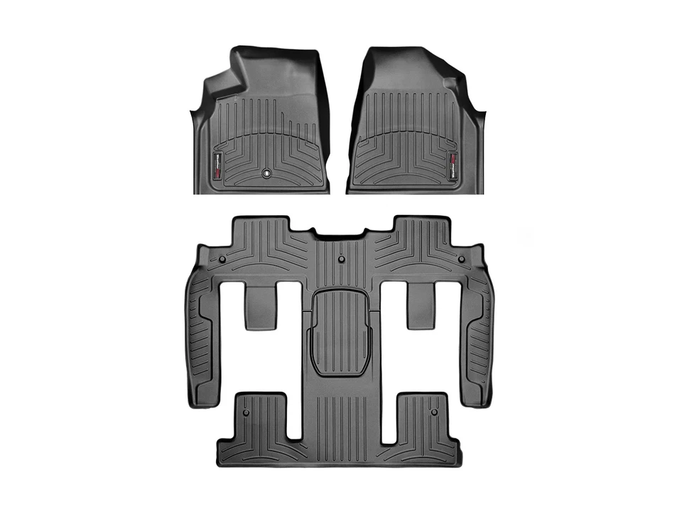 WeatherTech FloorLiner for 2009-2010 Buick Enclave - Full Set, Black - Image 1 of 4
