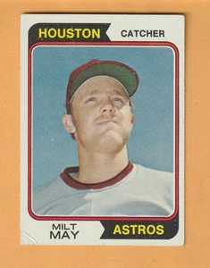 Milt May Houston Astros 1974 Topps #293 San Petersburgo Florida - Imagen 1 de 2
