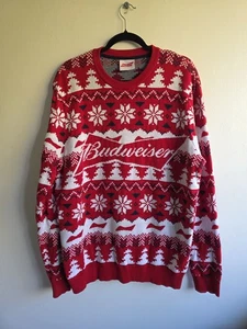F&F Budweiser Beer Lager Xmas Weihnachtspullover Pullover Gr. XL - Bild 1 von 5