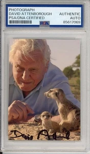 DAVID ATTENBOROUGH SIGNED PHOTO AUTOGRAMM PSA DNA COA Planet Erde TV Show - Bild 1 von 2