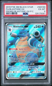 2019 Pokemon SM Black Star Promo Blastoise GX #SM189 Fa P.C. PSA 6 - Picture 1 of 2