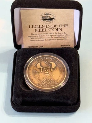 NUEVA Moneda Quilla Vela Inaugural Tesoro Disney Cruise Line con Capitana Minnie Foto 1 de 4