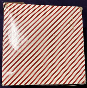 Große Vintage Victoria Hallmark Andenkenbox Zuckerstange Farben weiß Weihnachten - Bild 1 von 10