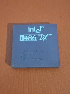 VINTAGE CPU 486 SX 33 INTEL TESTED PROCESSOR PGA 168 RETRO PC DOS SOCKET 1 2 3 - Bild 1 von 2