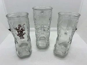 Cowboystiefel Brille Set Happy Trails Vintage Libbey Canada (3 Gläser) 6,5” & 6” - Bild 1 von 14