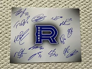 Laval Rocket 2022-2023 Autographed Team Logo 11x14 Montreal Canadians - Picture 1 of 5
