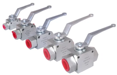 Hydraulic Ball Valve 2 & 3 Way High Pressure  - 1/4" to 1" BSP - 500 Bar MWP - Image 1 of 4