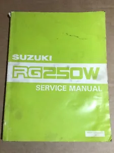 Suzuki RG250W 1983-84 Workshop Service Manual Book 99500-12050-01E + Supplement - Picture 1 of 12