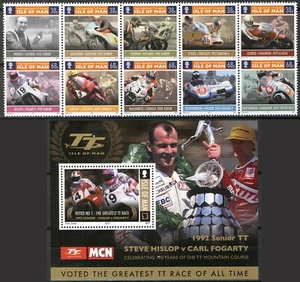 Isle of Man 2011, The Greates TT Races Set MNH, Mi 1676-86, Bl-78 - Bild 1 von 1